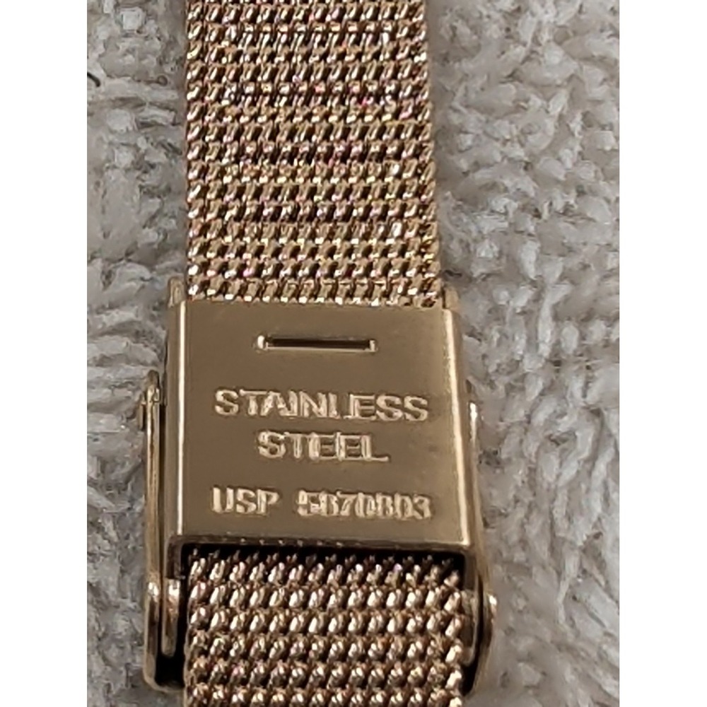 Skagen Leonora Gold Mesh Watch Mother of Pearl Crystal Dial SKW2166 25mm - Picture 6 of 9